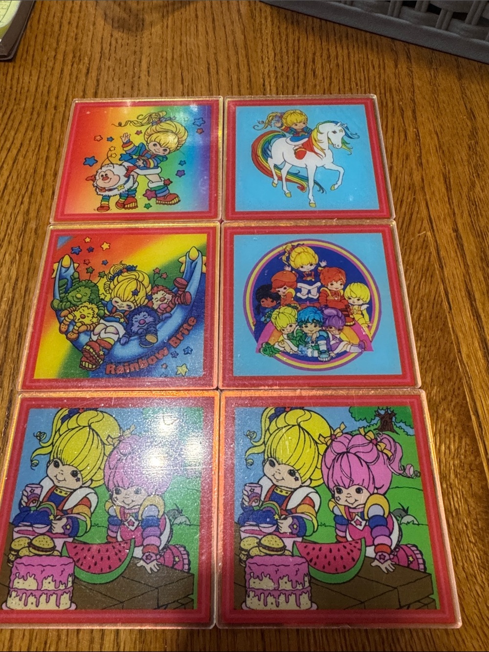 Vintage Rainbow Brite Acrylic Set - Multicolor